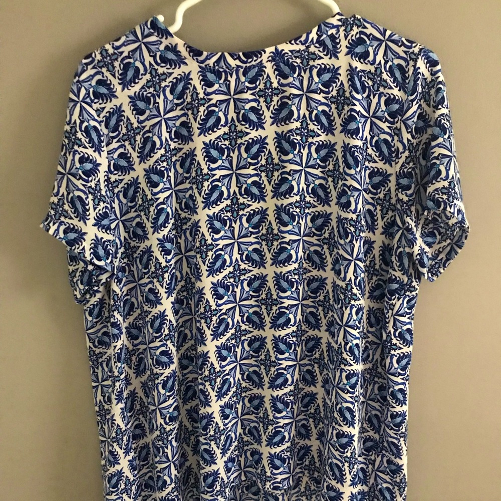 Loft Blue patterned blouse